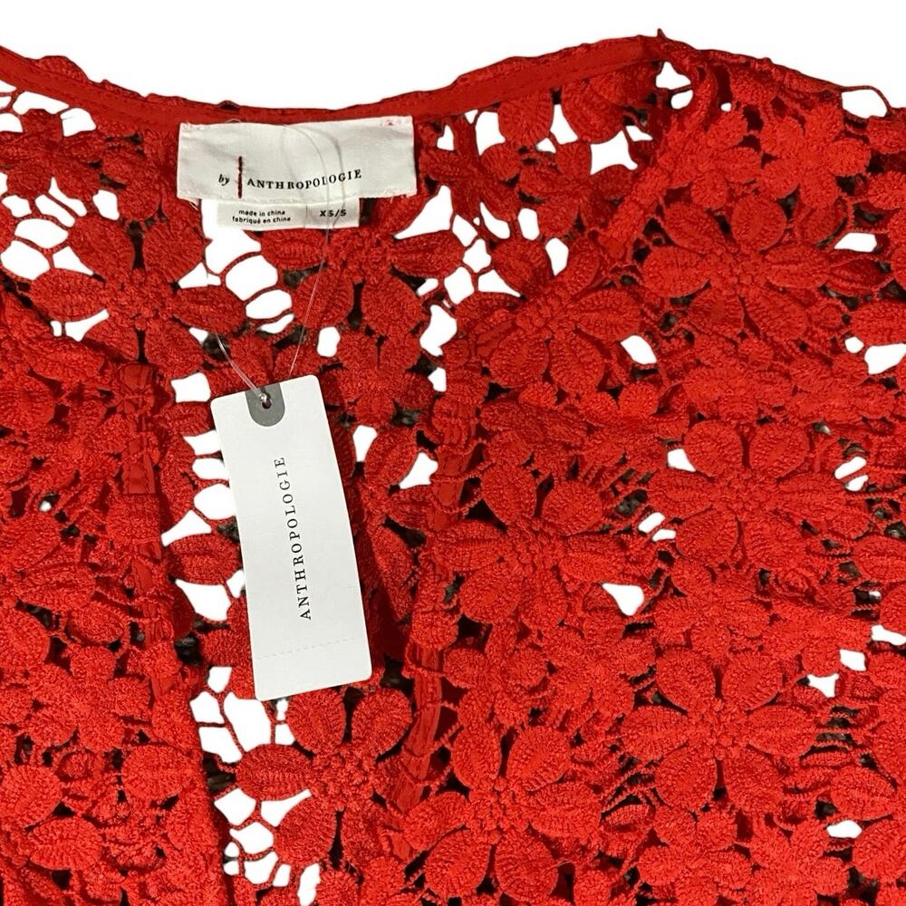 By Anthropologie 3D Floral Kaftan Cover Dress NWT - XS/S - Picture 4 of 5
